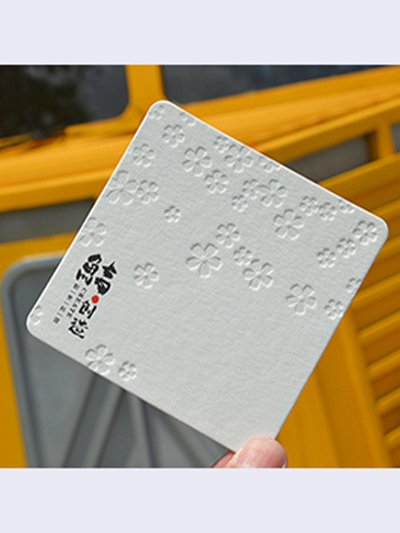 压凹+印刷明信片