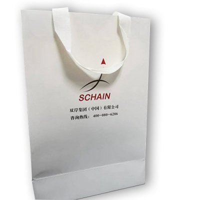 白丝带白卡纸袋